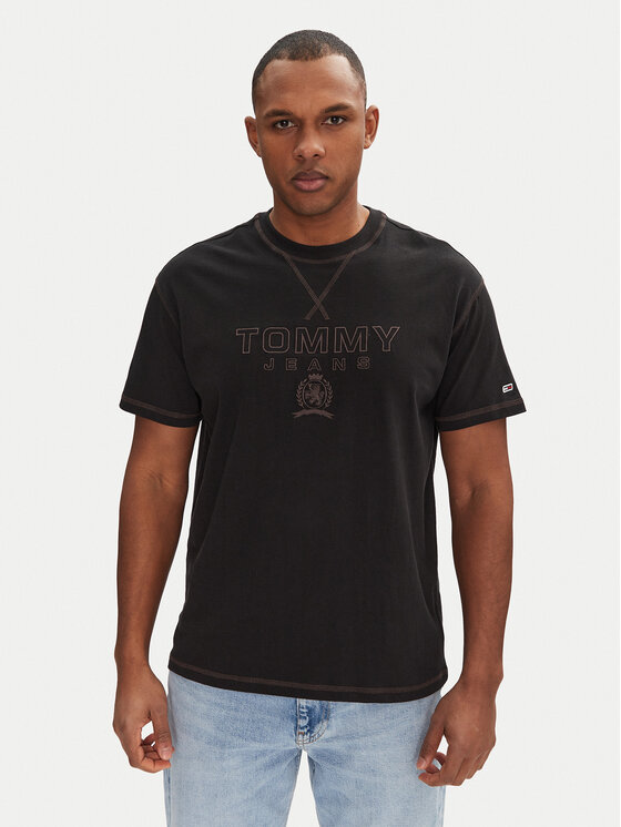 

Футболка свободного кроя Tonal Crest DM0DM20805 Tommy Jeans, черный