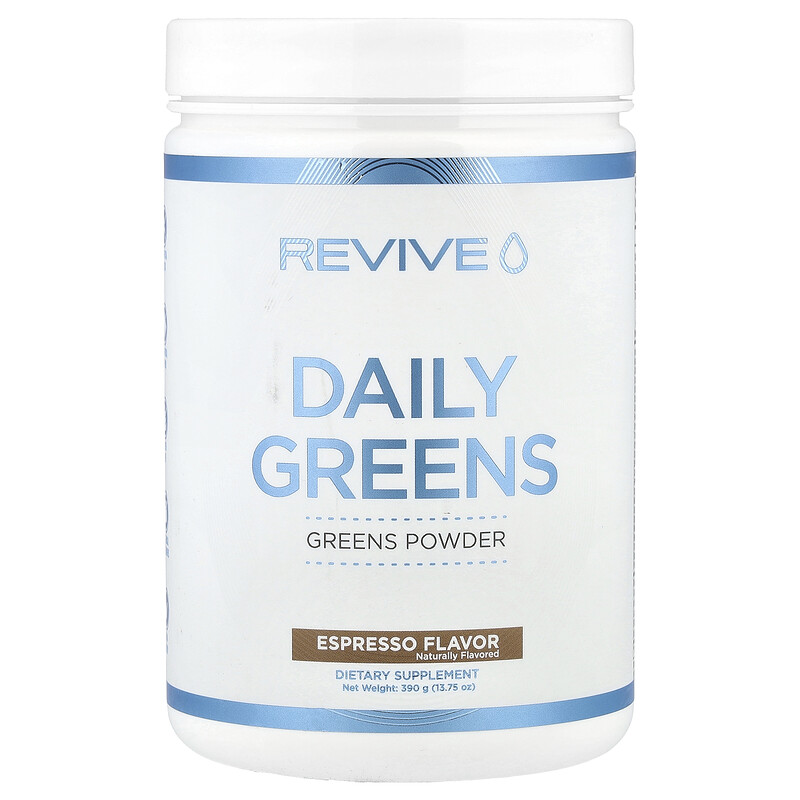 

Revive, Daily Greens, ежедневная добавка с зеленью, эспрессо, 510 г (17,98 унции)