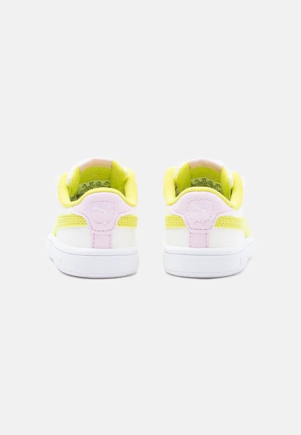 Кроссовки smash fun Puma, Warm White/Lux Lime/Pearl Pink — фото 3