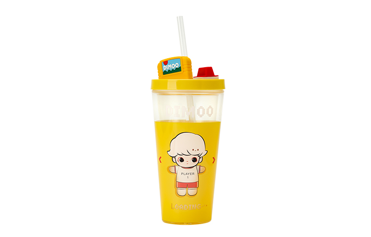 Минималистичная двойная термокружка IP Merch с соломинкой POP MART — фото 2