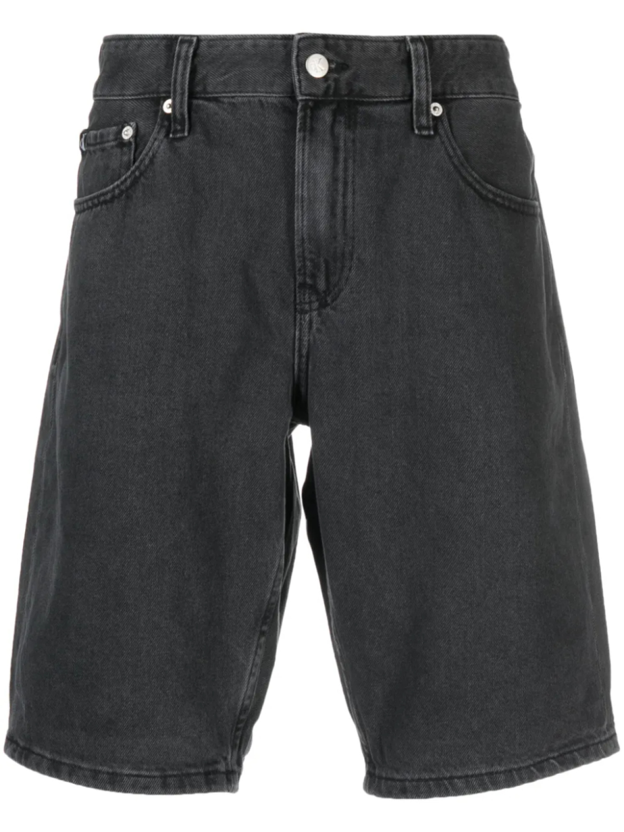 

Джинсовые шорты с нашивкой-логотипом Calvin Klein Jeans, черный