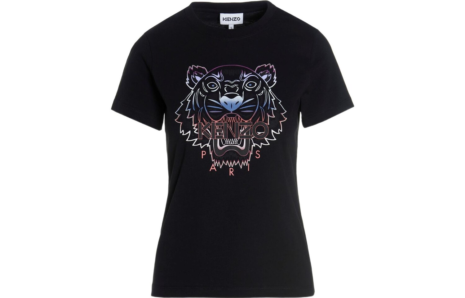 

Футболка женская Kenzo Classic Tiger Head, черный / розовый