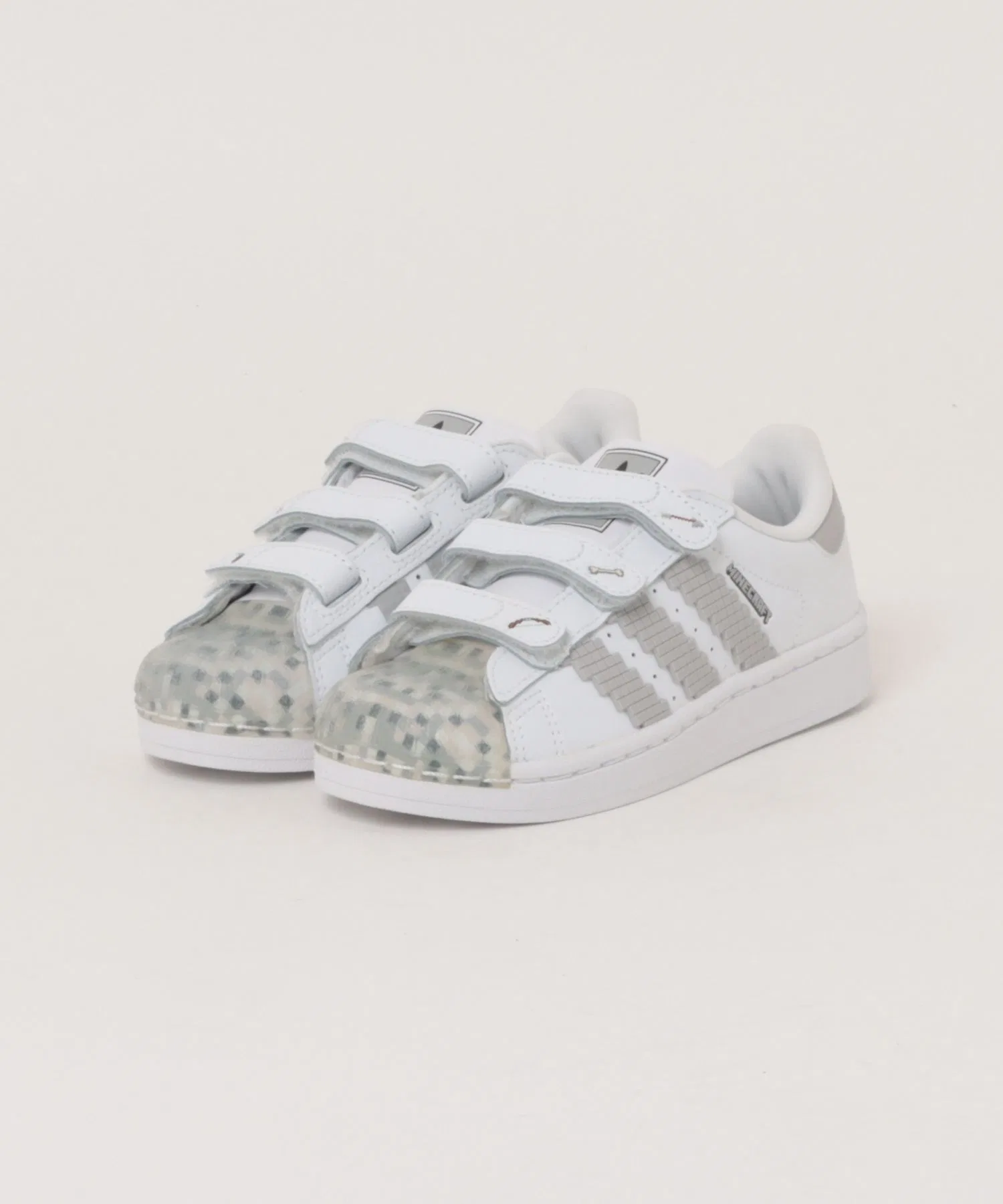 Детские кроссовки Adidas Superstar II CF из натуральной кожи белые