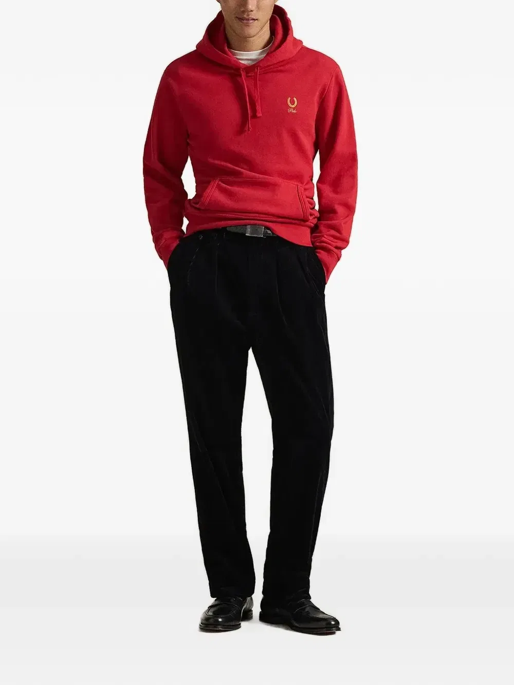 Худи с вышитым логотипом POLO RALPH LAUREN, красный — фото 2