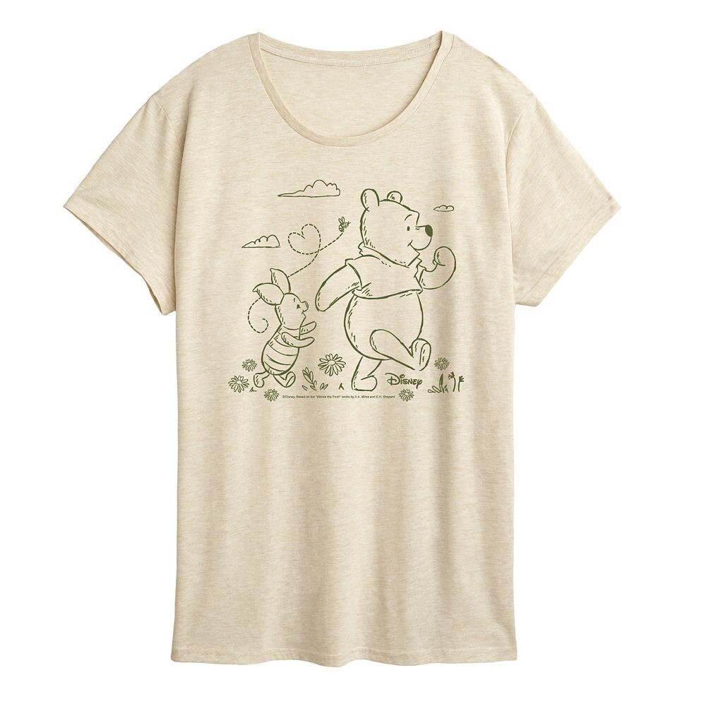 

Женская футболка с рисунком «Прогулка» Disney's Winnie The Pooh, цвет Birch
