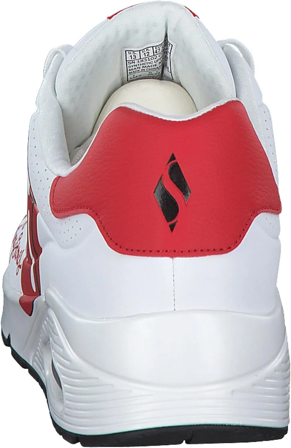 Мужские кроссовки Skechers UNO Rolling Stones Single! 183102, белые — фото 3