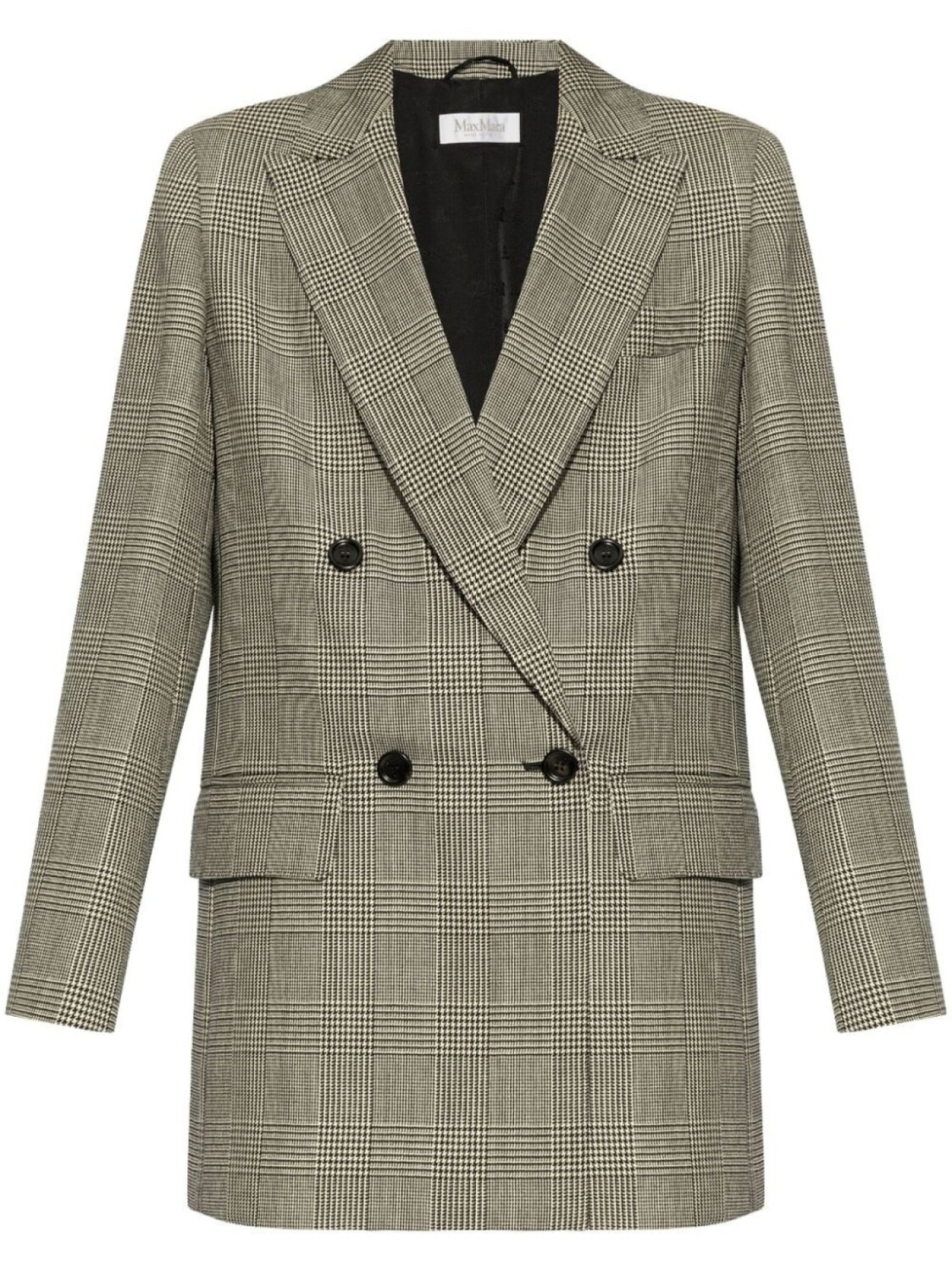 

Блейзер с узором «гусиная лапка» Max Mara, серый