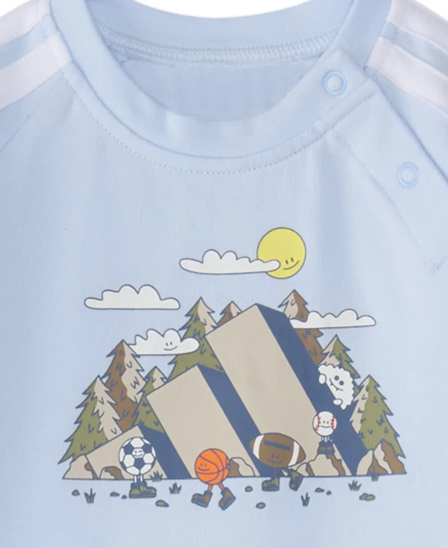 Комбинезон с длинным рукавом 3S Mountain adidas, Light Blue — фото 3