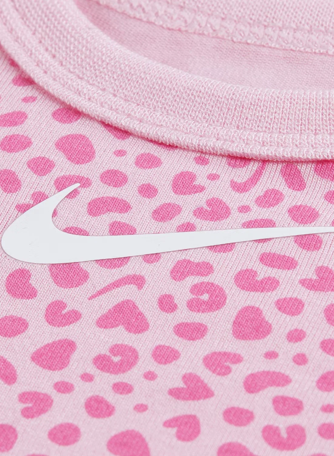 Комплект с принтом в горошек Mini Spot Print Nike, розовый — фото 3
