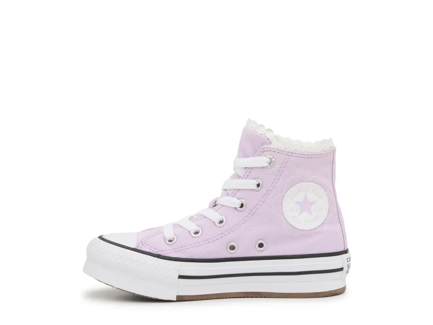 Кеды высокие Chuck Taylor All Star EVA Lift Hi Floral, Converse, лавандовый — фото 3