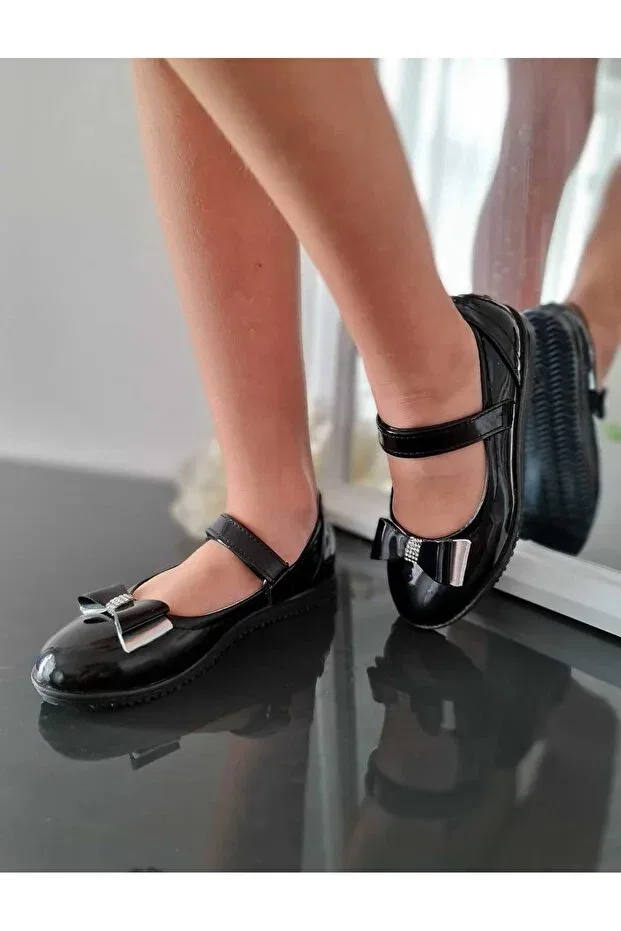 Детские туфли для девочек ортопедические Sare Çocuk Giyim, Black — фото 3