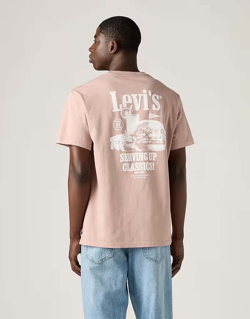 Футболка удобная хлопковая Levi's, розовый