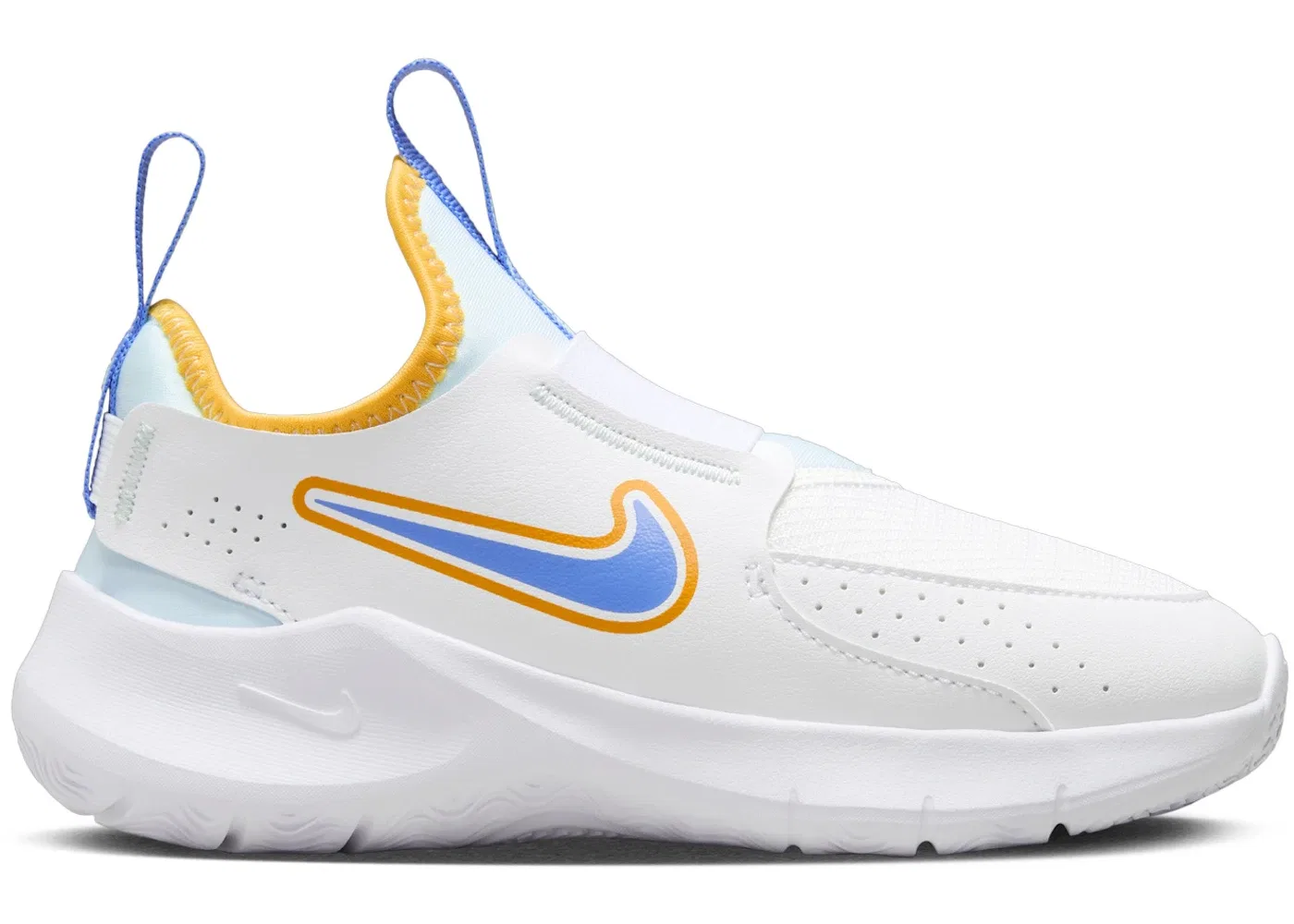 Детские кроссовки с шнуровкой Nike Flex Runner 3 Nike, White/White/Sundial/University Blue