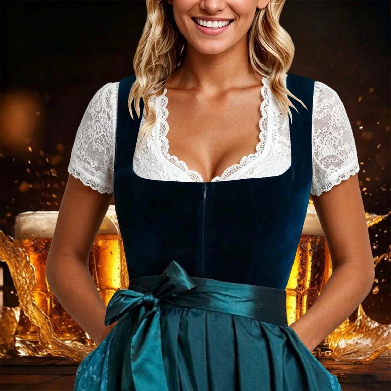 Женская блузка без рукавов с V-образным вырезом Donna Pizzo Bianco, Bianco — фото 2