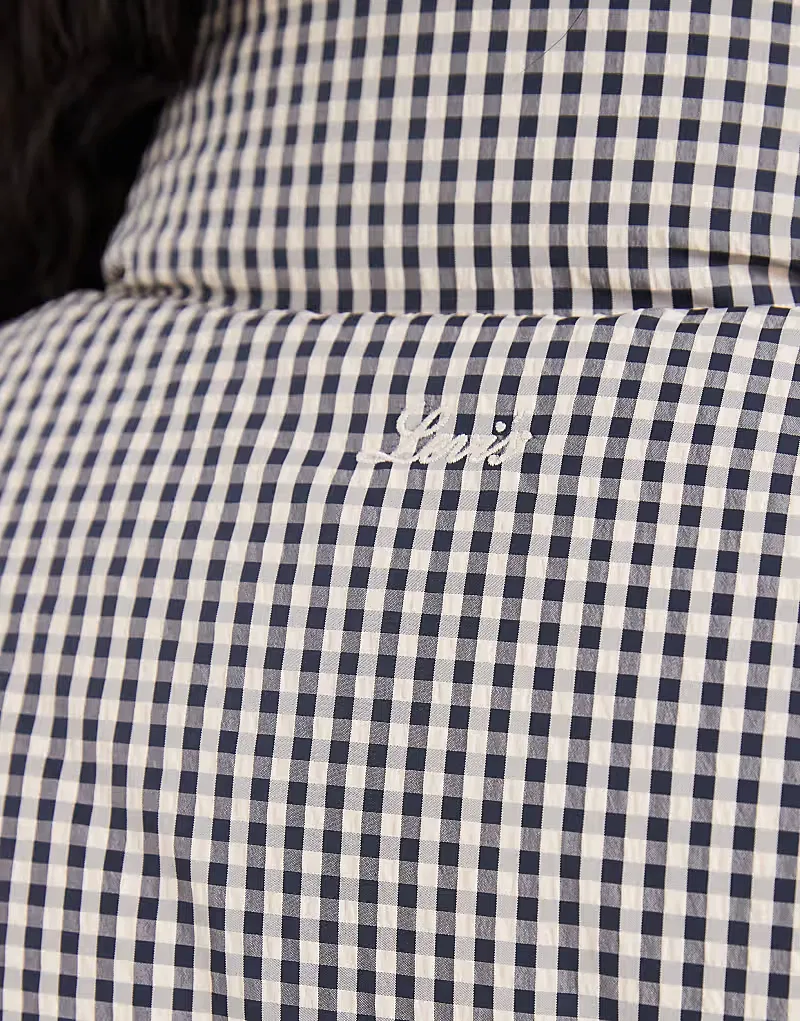 Пуховик-жилет Levi's Tate Micro Check, черный — фото 3