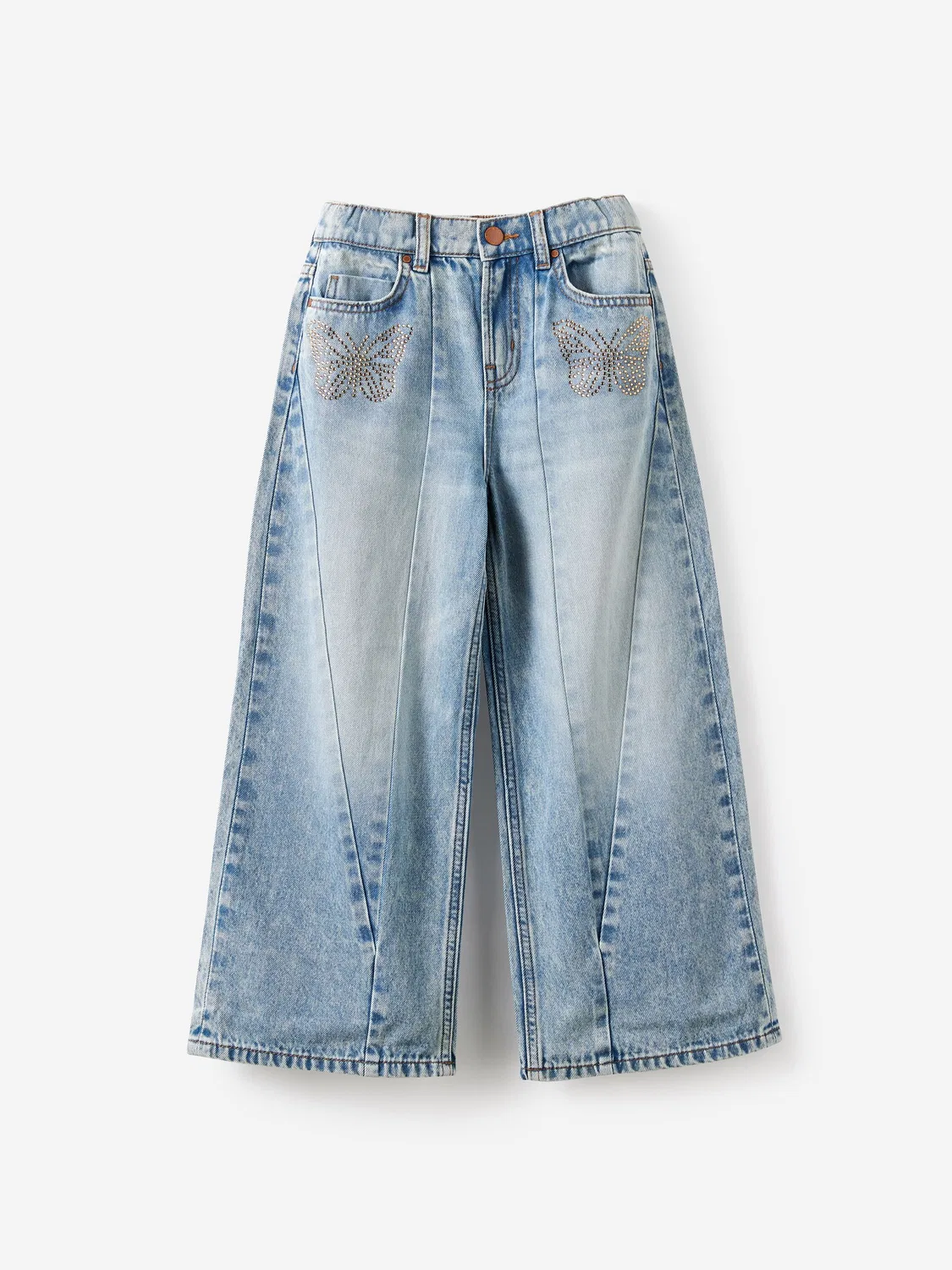 Джинсы супер широкие, завышенная талия Cotton On, синие