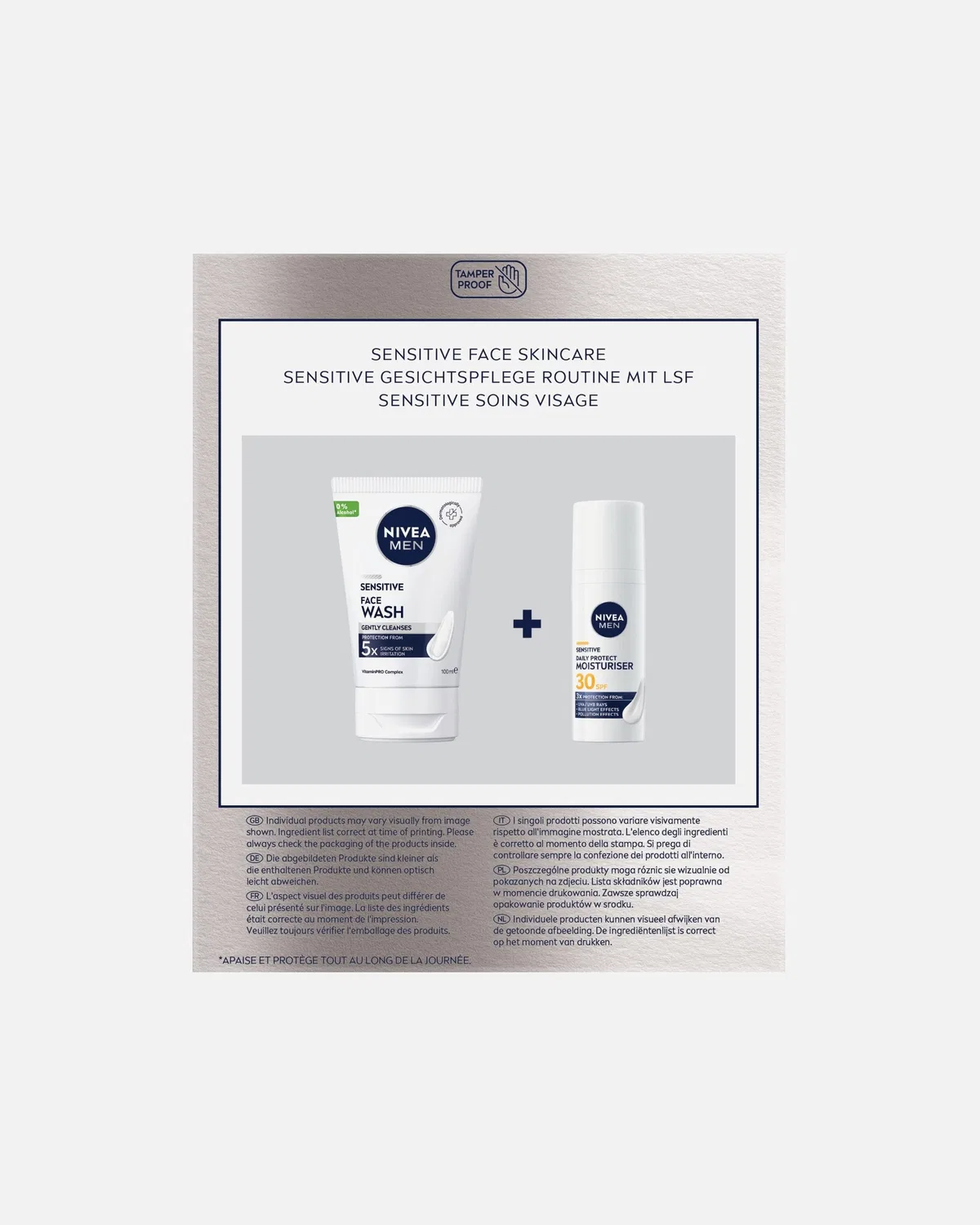 Набор средств по уходу за чувствительной кожей лица Nivea для мужчин, 1 Stück — фото 3