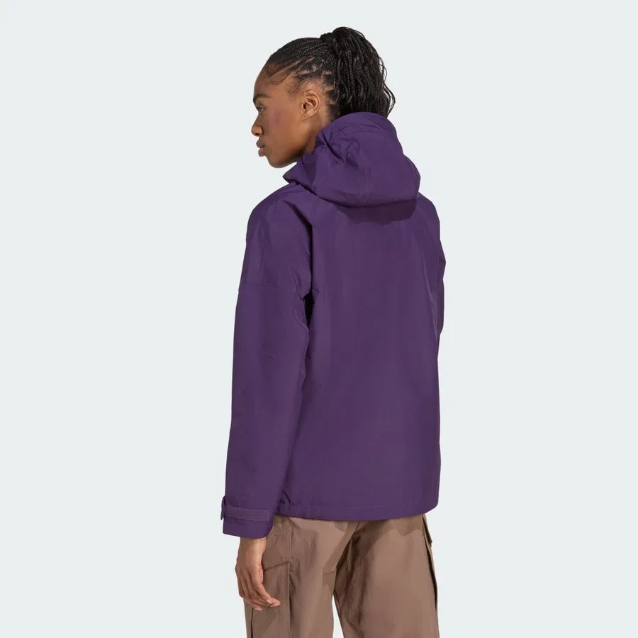 Водонепроницаемая куртка с капюшоном Terrex Xperior 2L GORE-TEX Performance Jacket adidas, Фиолетовый — фото 2