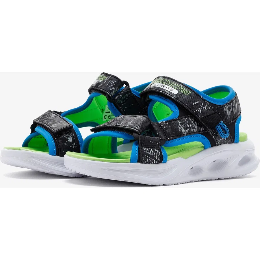 Сандалии с подсветкой Sola Glow Sandal - Aquatastic Skechers, Черный — фото 3