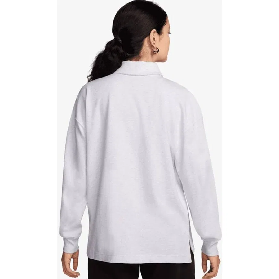 Женский свитшот Oversize с поло-воротником Essential Nike, Белый — фото 2