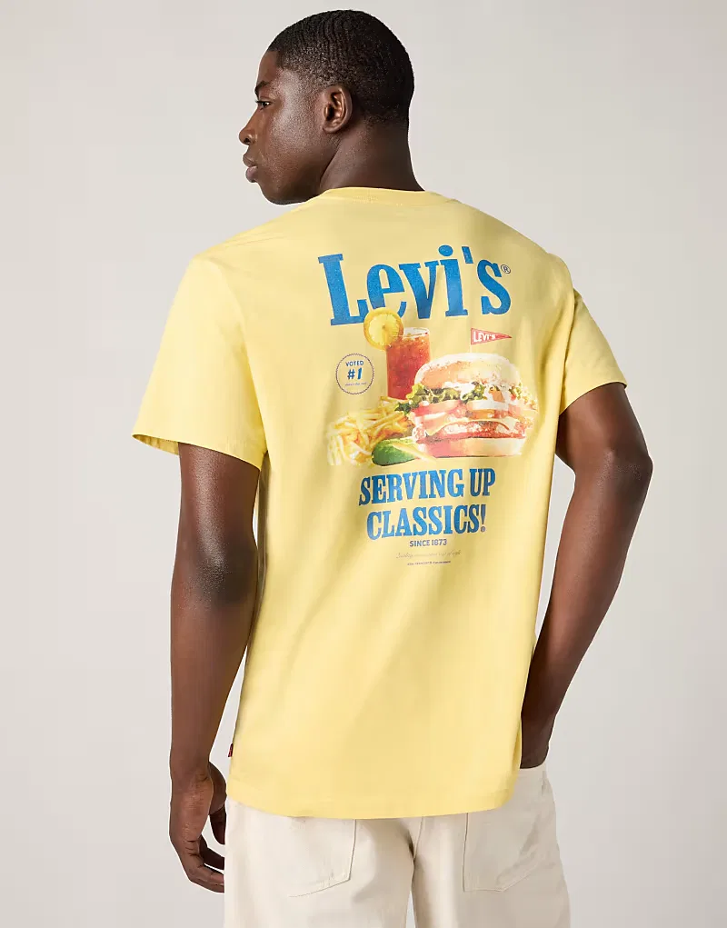 Футболка удобная хлопковая Levi's, желтый — фото 3