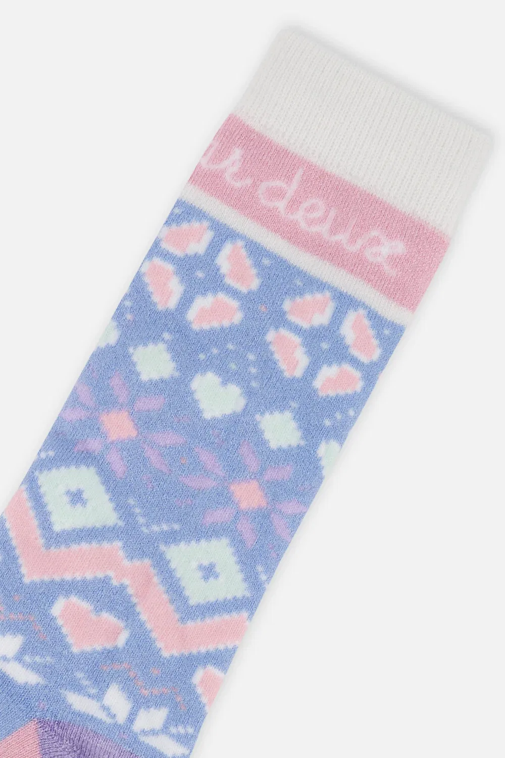 Детские лыжные носки с согревающим эффектом Deux par Deux, Light Blue — фото 3