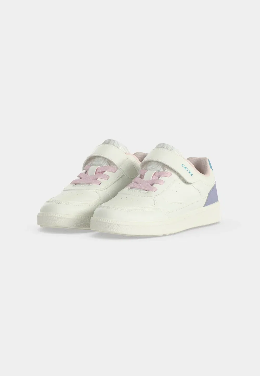 Новые кроссовки Emberlix для девочек Geox, White/Lilac — фото 3