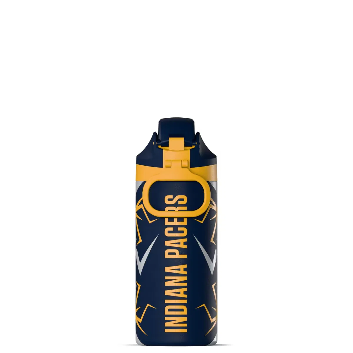 Детская бутылка для воды 20 унций (591 мл) с кнопочной крышкой HydraPeak x NBA Indiana Pacers Oasis HydraPeak, Indiana Pacers — фото 2