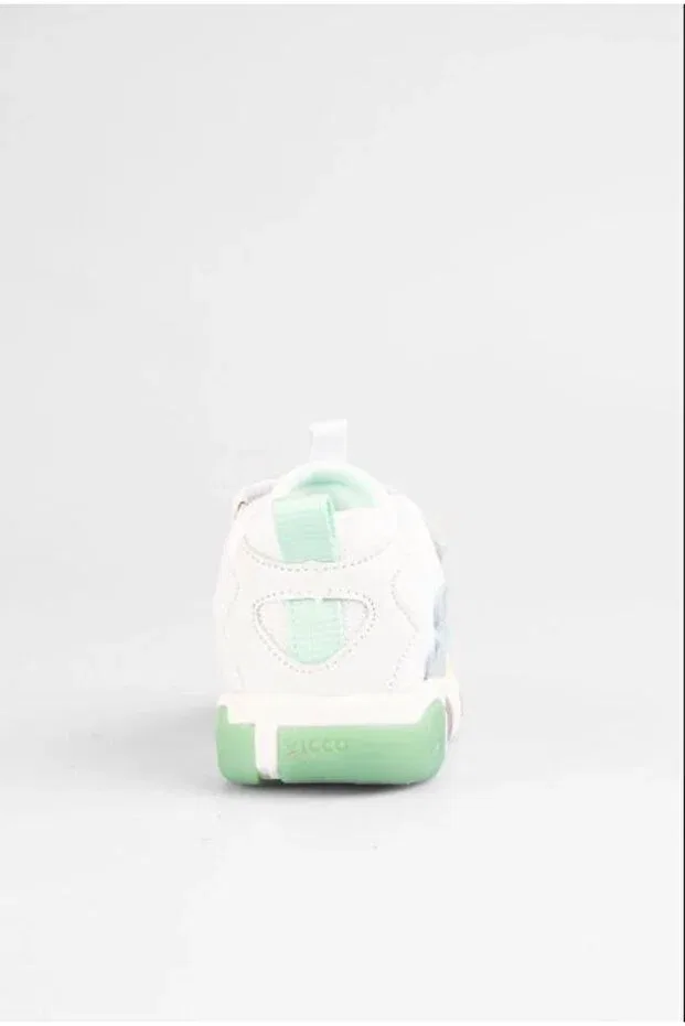 Детские кроссовки для девочек на липучках со светодиодами Vicco, White — фото 4