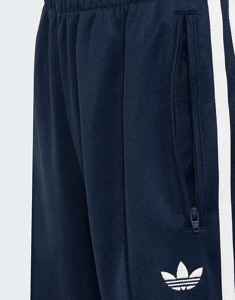 Спортивные брюки Adidas Originals 2-в-1 Firebird свободного кроя с кружевной юбкой, темно-синий — фото 3