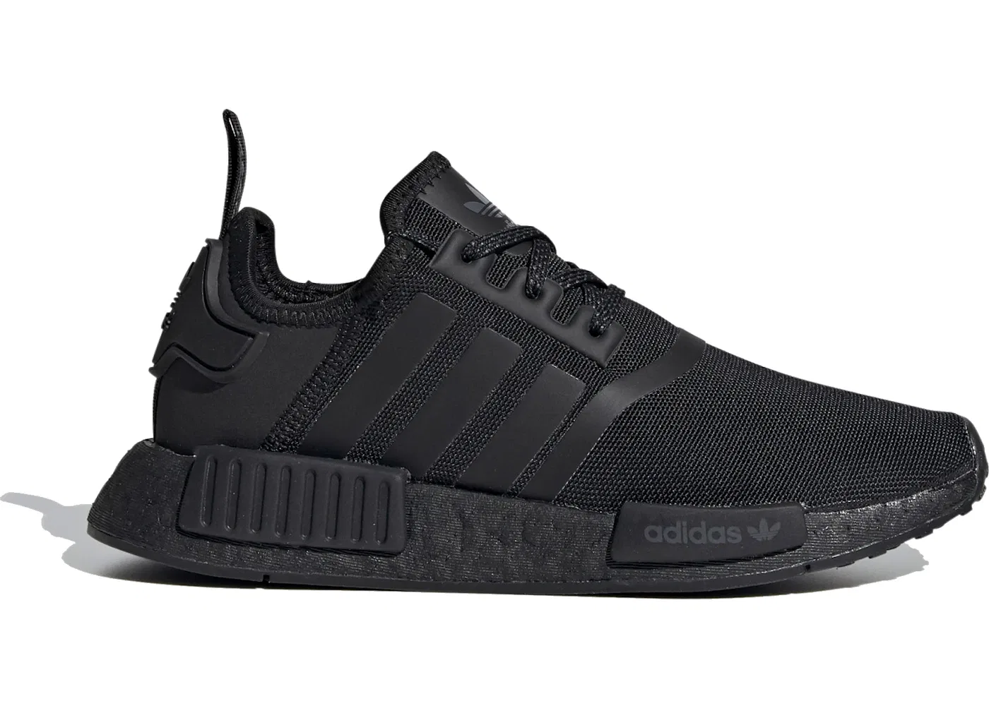 Детские кроссовки Lifestyle без шнуровки Adidas NMD R1, Core Black / Core Black / Grey Six