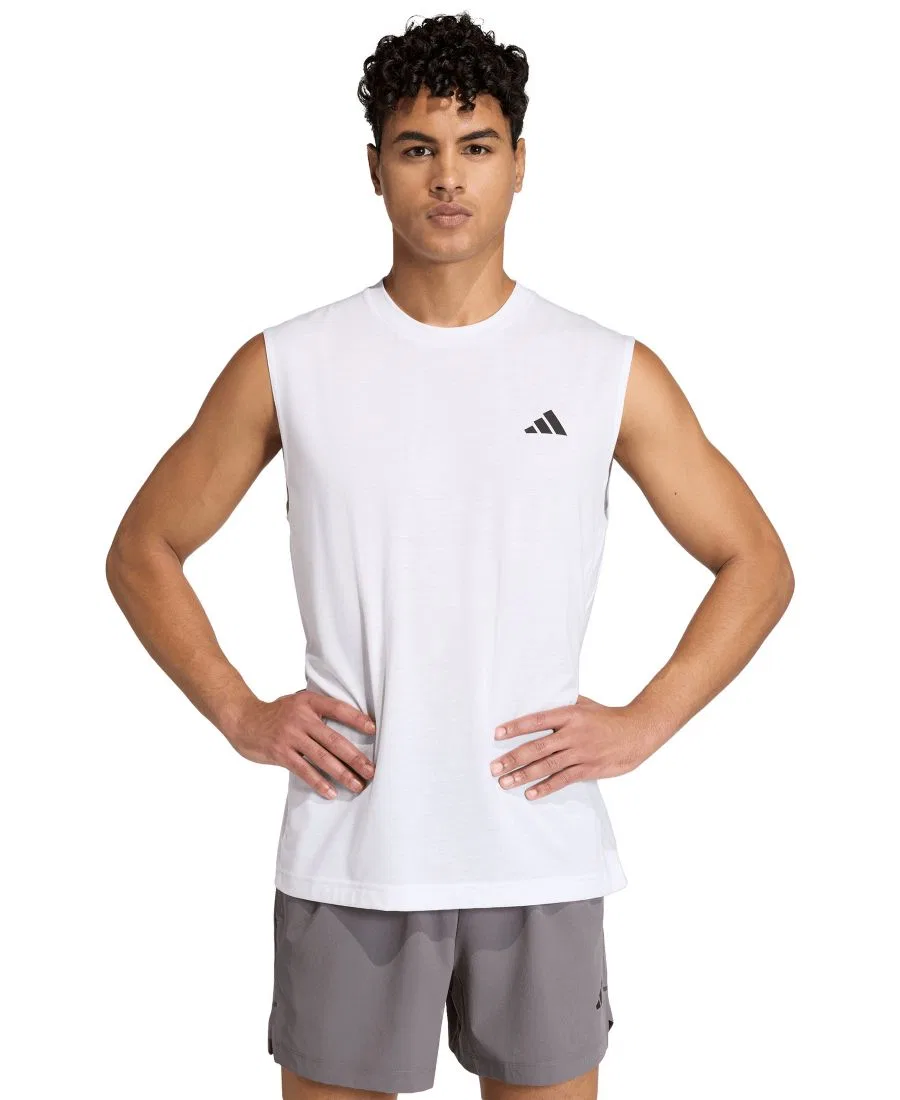 Мужская майка без рукавов adidas Workout Essentials Feelready, White