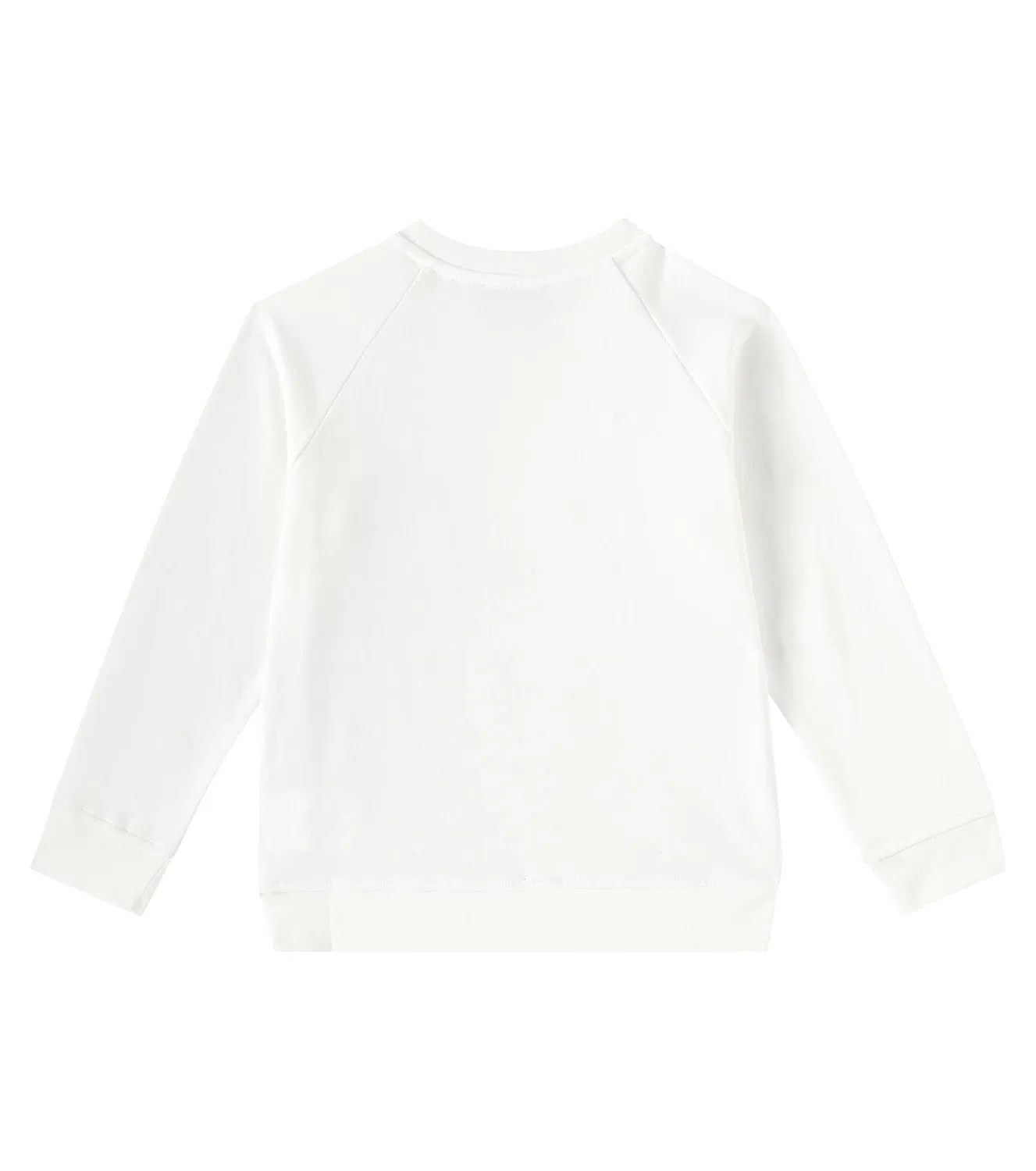 Свитшот хлопковый с принтом Stella Mccartney Kids, белый — фото 4
