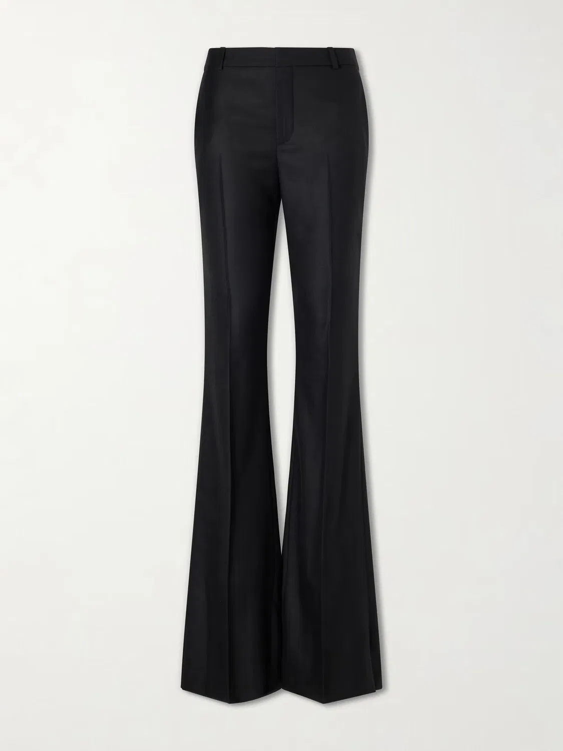 Кашемировые брюки-клеш Saint Laurent, черный