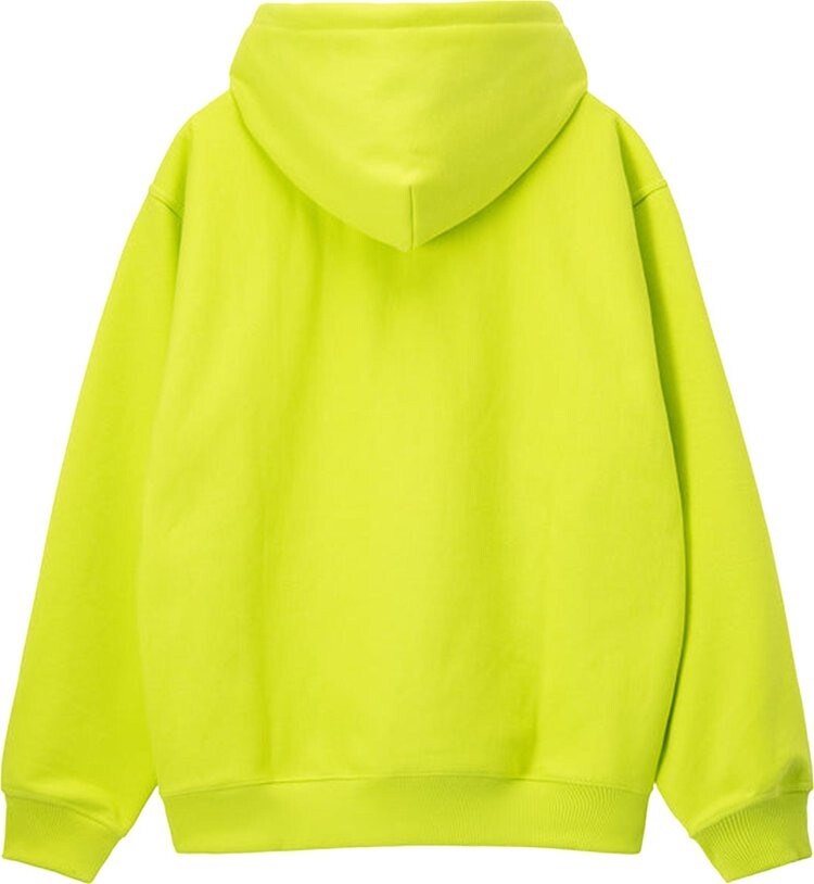 Худи Stussy Stock Logo Applique Hoodie 'Keylime', зеленый — фото 3