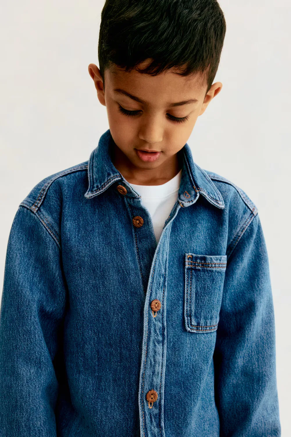 Джинсовая рубашка H&M, Denimblau — фото 3