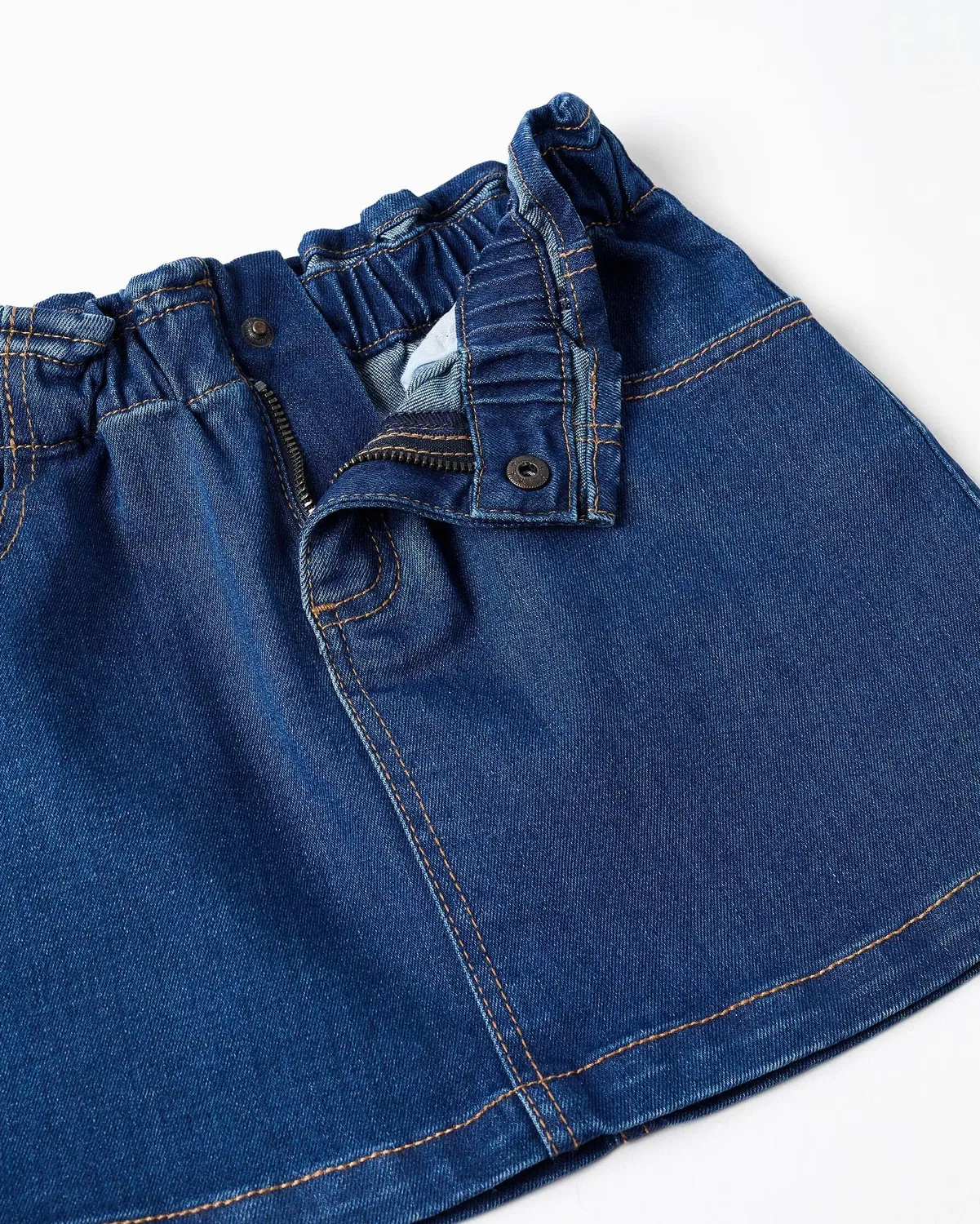 Детская юбка для девочек с бумажной талией Zippy, Azul Denim — фото 2