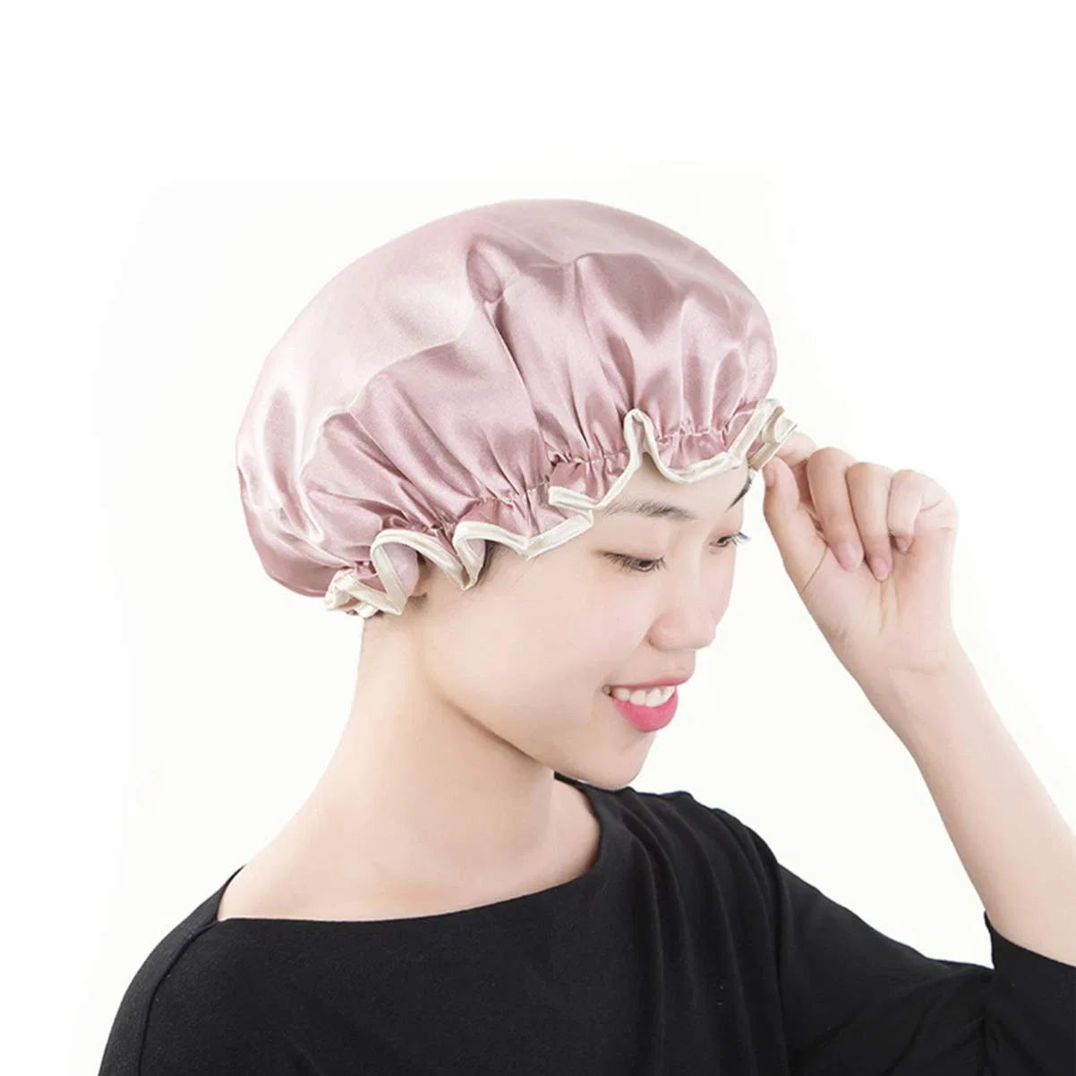 Шапочка для душа из EVA, WOONEKY, 30 г, Medium, Rosa — фото 3