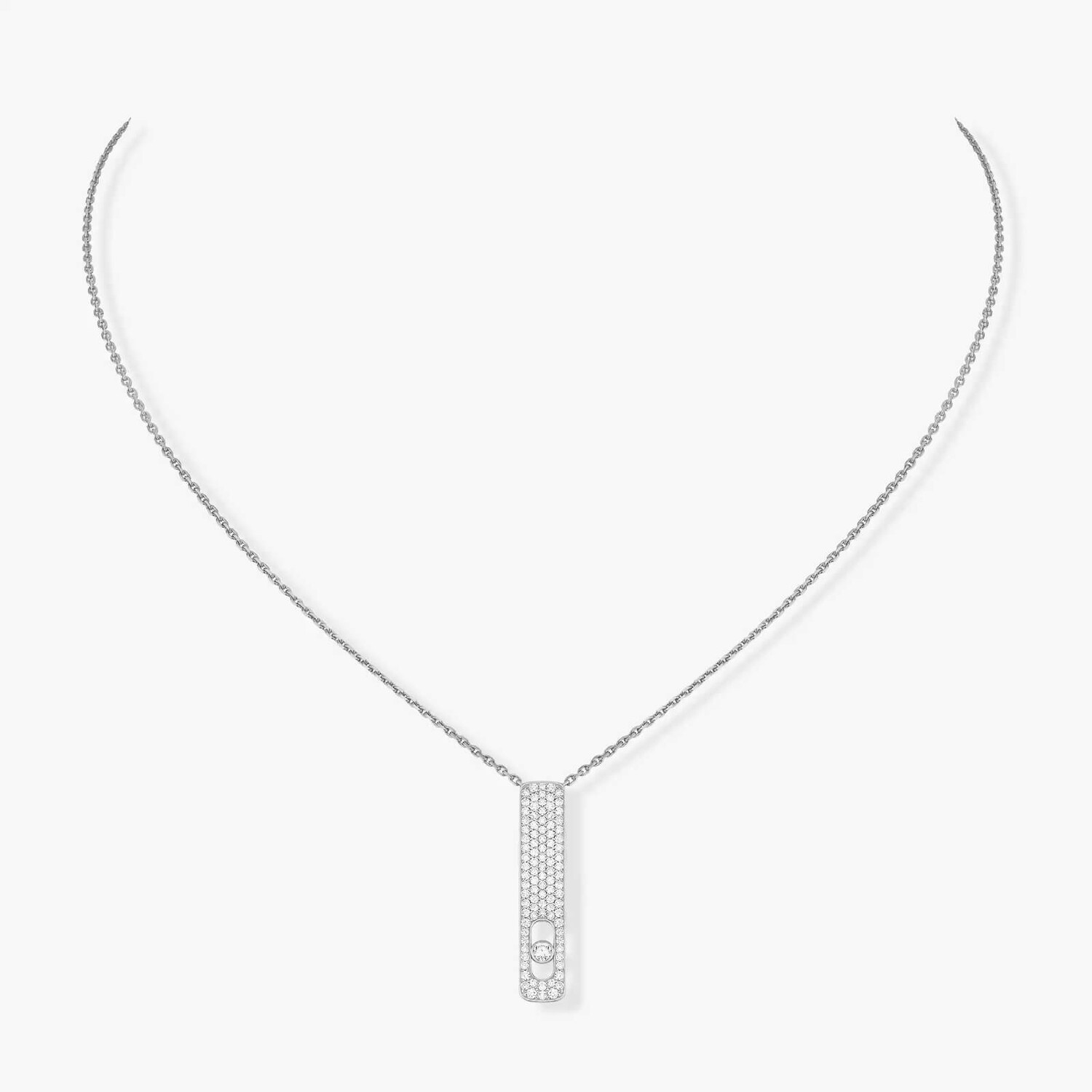 

Колье Messika My First Diamond Pavé, белое золото/бриллианты