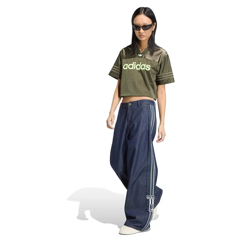 Женские джинсы свободного кроя с широкими штанинами Adibreak Mid Rise Wide Leg Adidas Originals, Blue — фото 4