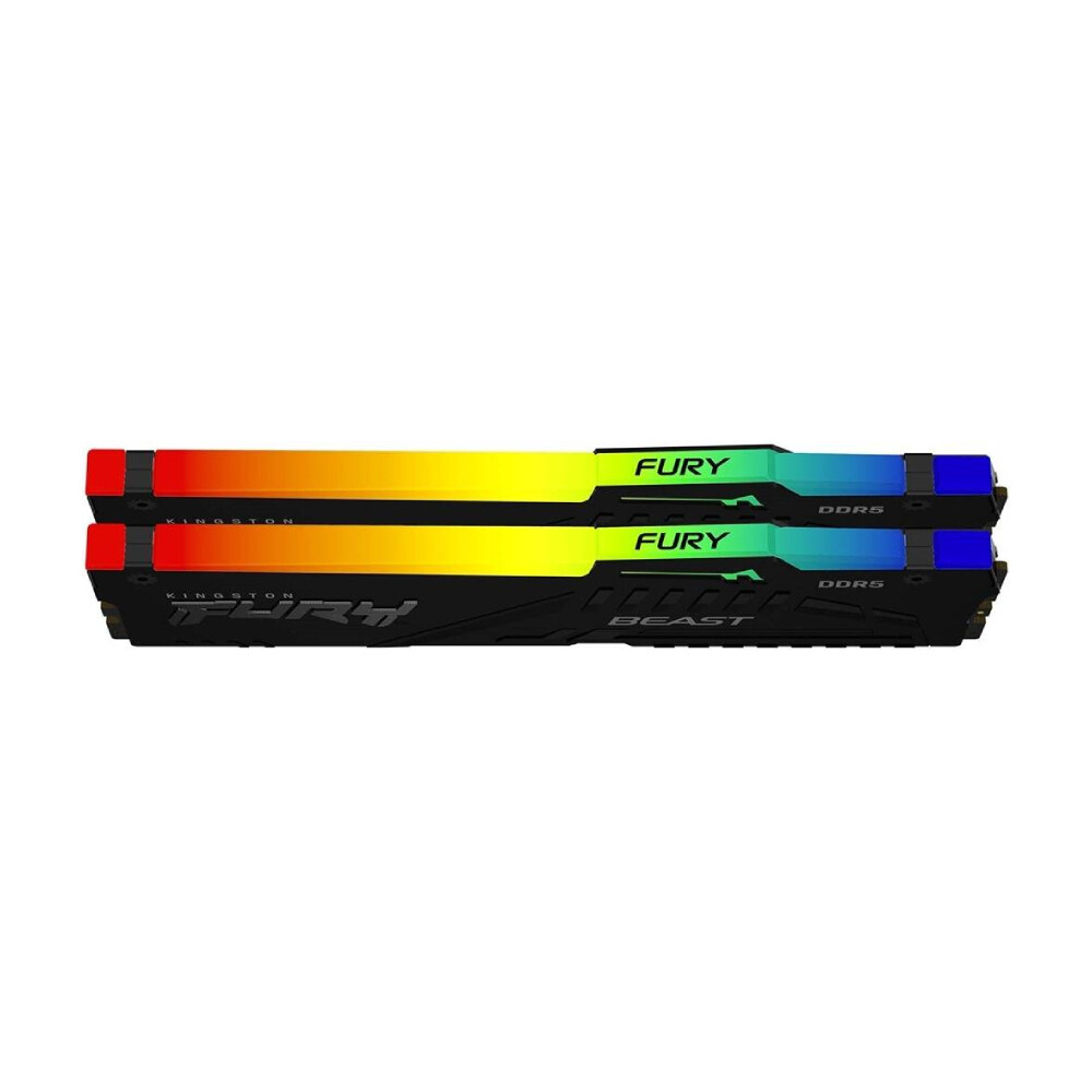 Оперативная память Kingston Fury Beast RGB, 32 Гб DDR5 (2x16 Гб), 5600 МГц, CL40, KF556C40BBAK2-32, черный — фото 3