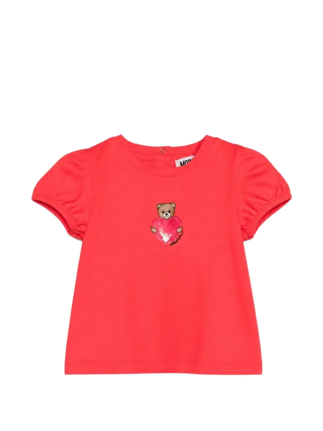 Детская футболка Teddy Bear красная Moschino, красный