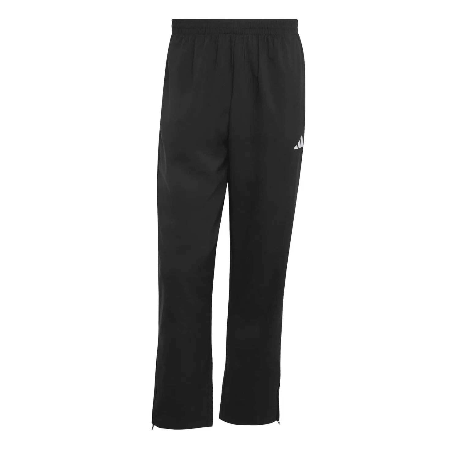 Мужские спортивные штаны с принтом Essentials 3S Stanford Open Hem Adidas, Schwarz Weiss Schwarz
