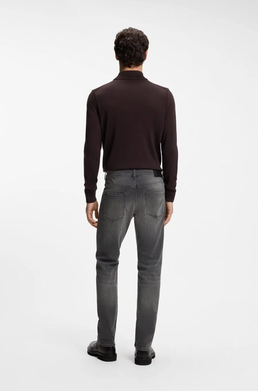 Джинсы BOSS Regular Jeans 'Delaware' серого цвета — фото 4