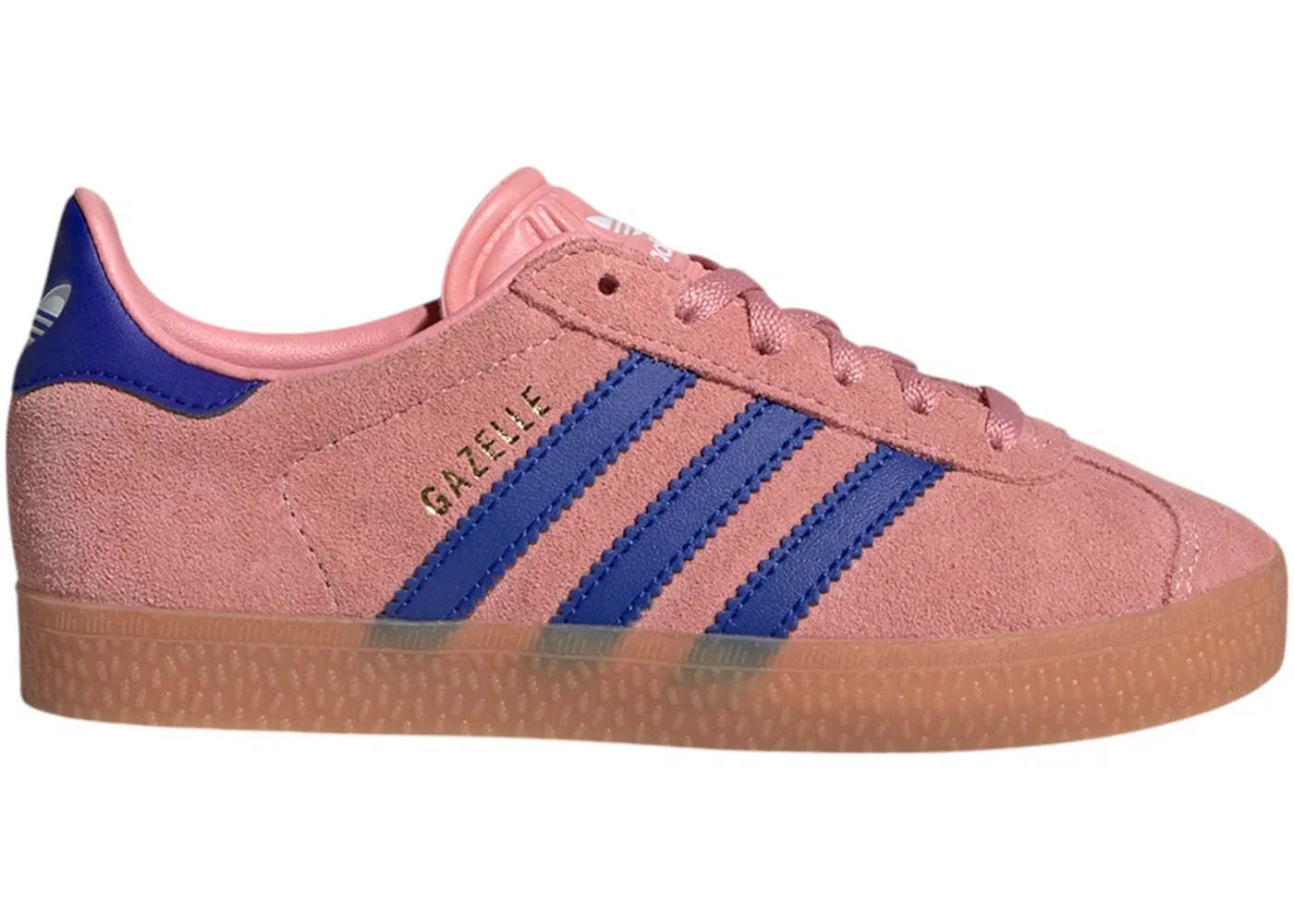 Детские кроссовки с замшевым верхом Adidas Gazelle Adidas, Semi Pink Spark/Lucid Blue/Lucid Blue