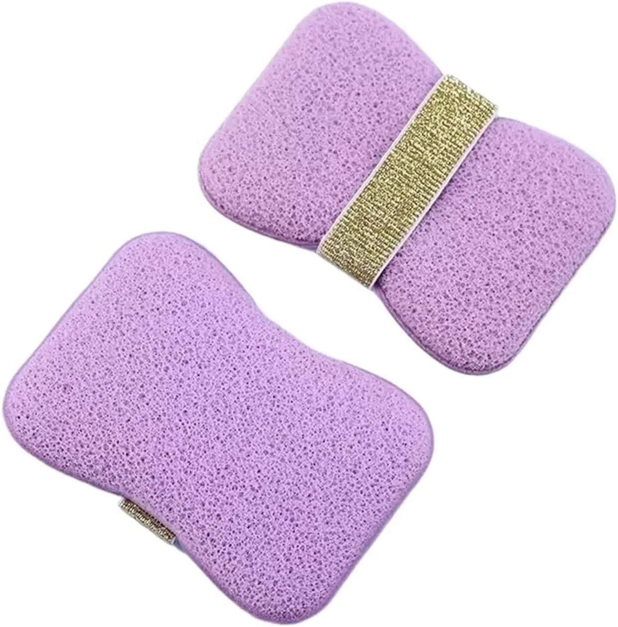 Мочалка для тела с мыльницей и ремешком, Purple-Coarse Generisch