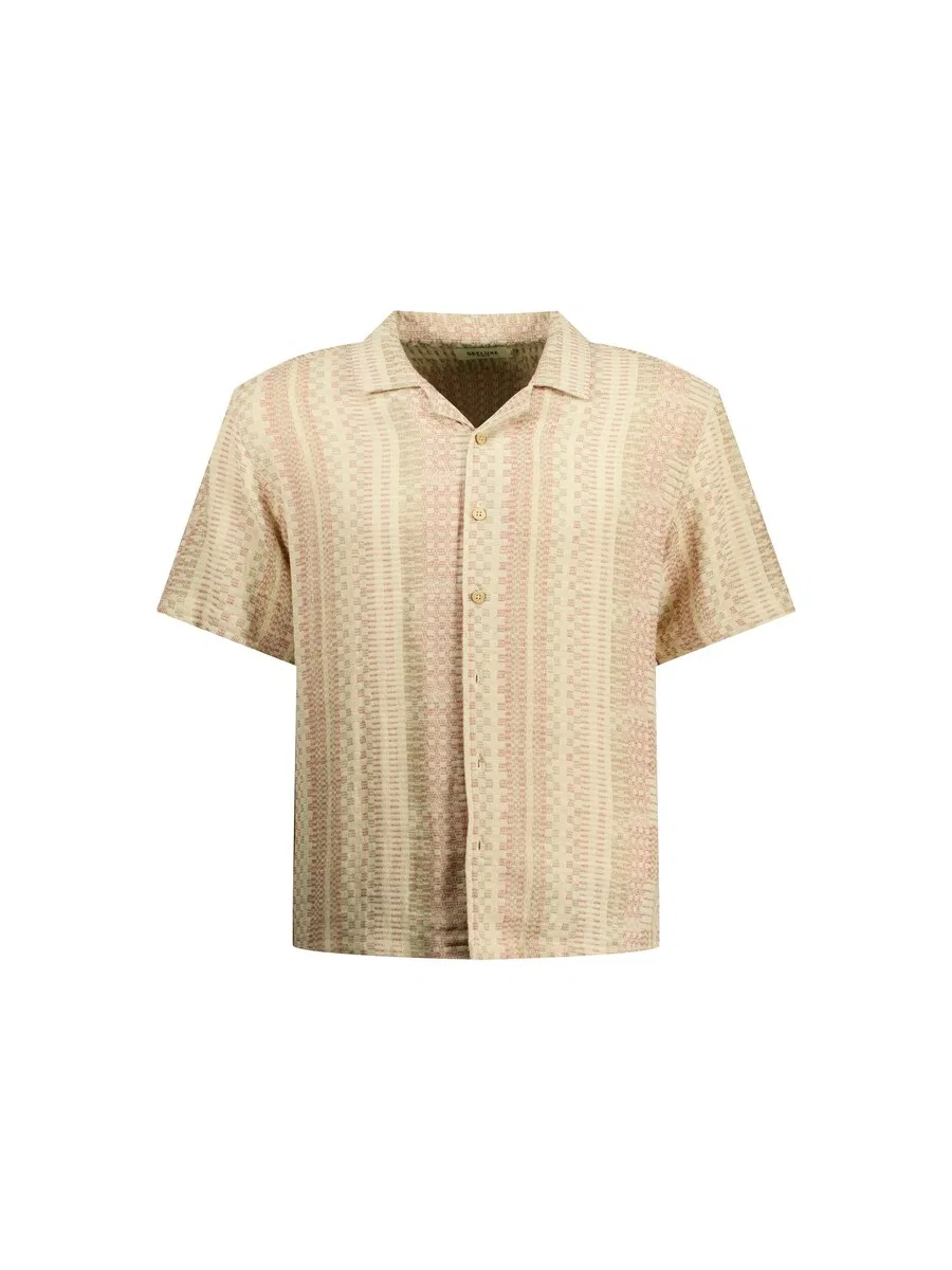 Рубашка на пуговицах Deeluxe Regular fit Button Up Shirt 'Mio' кремового и светло-бежевого цвета