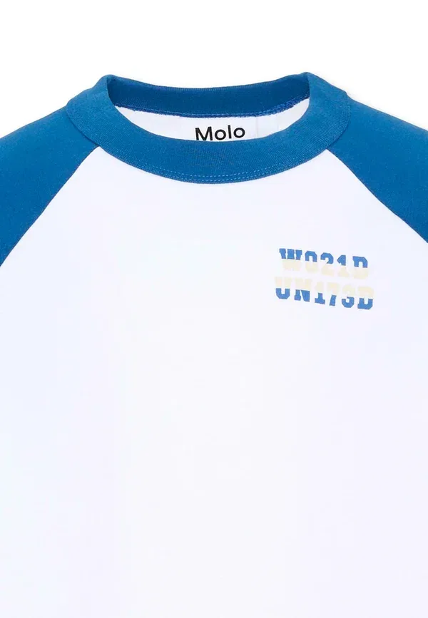 Футболка с принтом Long Sleeved Top Molo, белый — фото 3