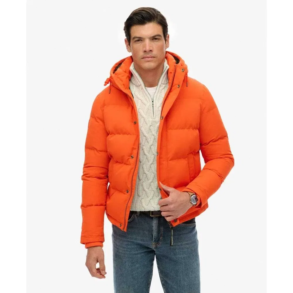 Мужская куртка-пуховик укороченная Everest Superdry, Orange — фото 3