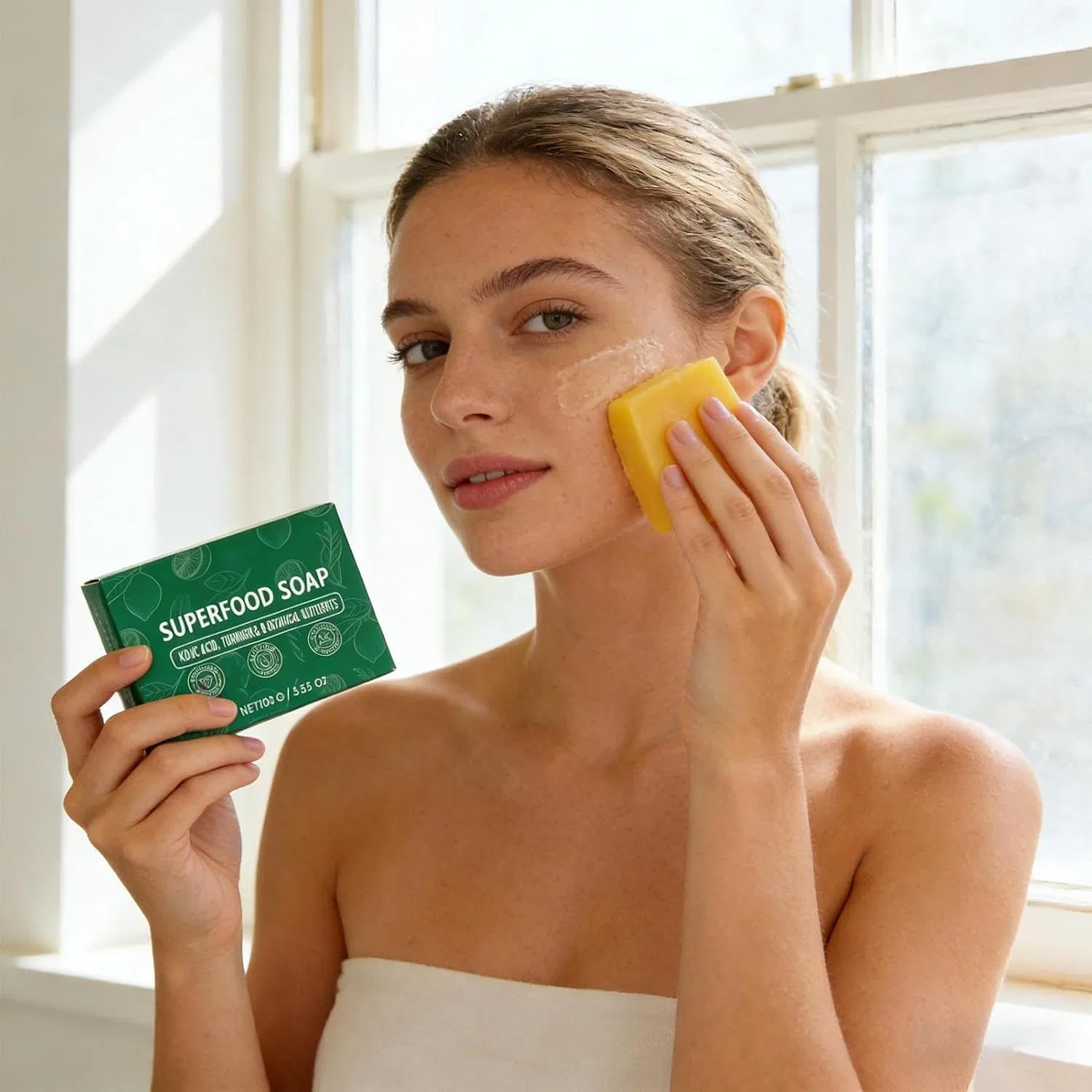 Твердое мыло для лица Brightening Firm Soap, 100 г Generisch — фото 2